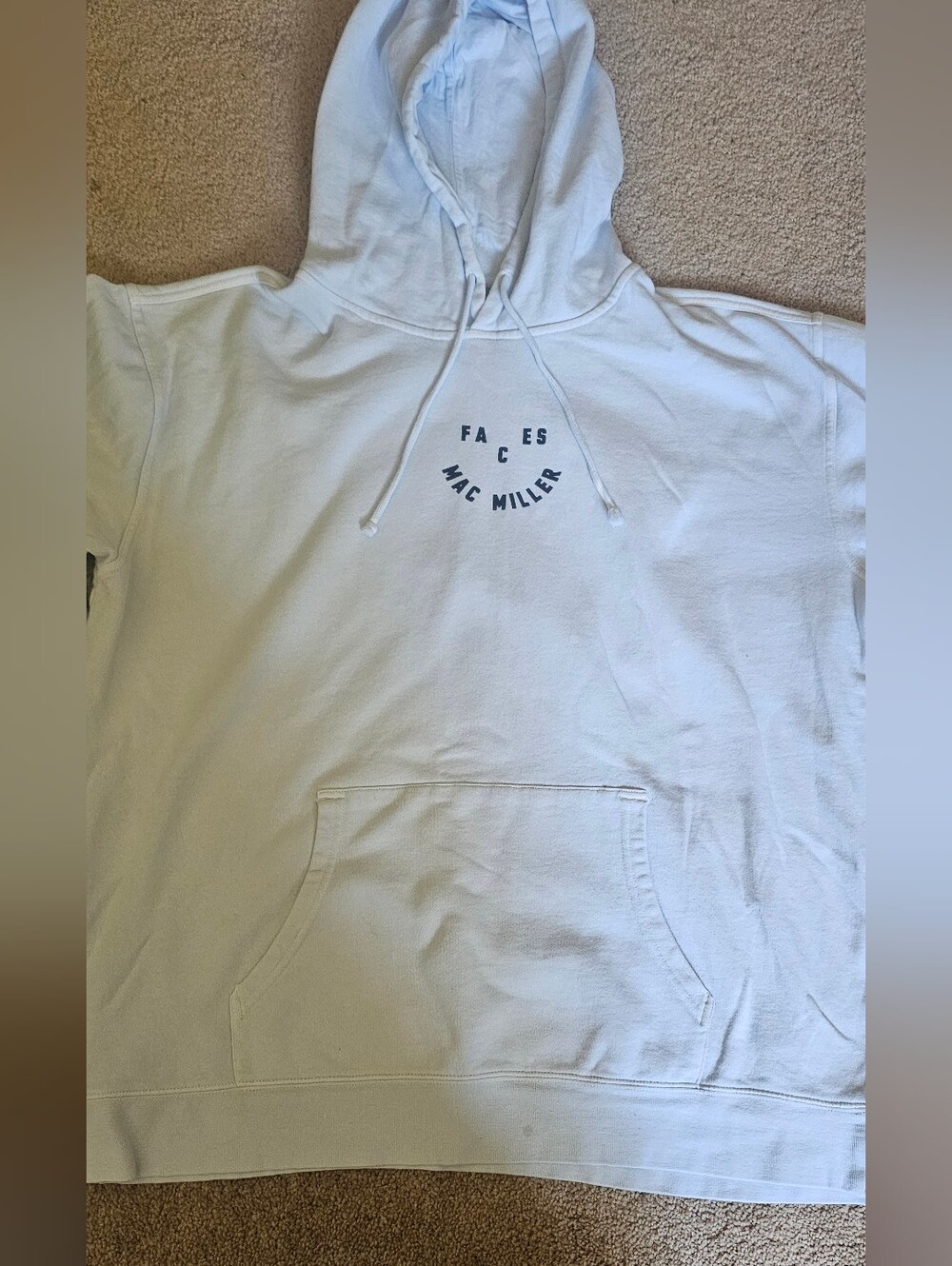 Mac Miller Light Blue "Faces" Hoodie